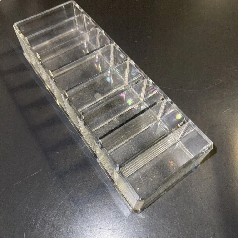 Cosmetic Storage Box Display Stand Transparent Acrylic Makeup Desktop 8